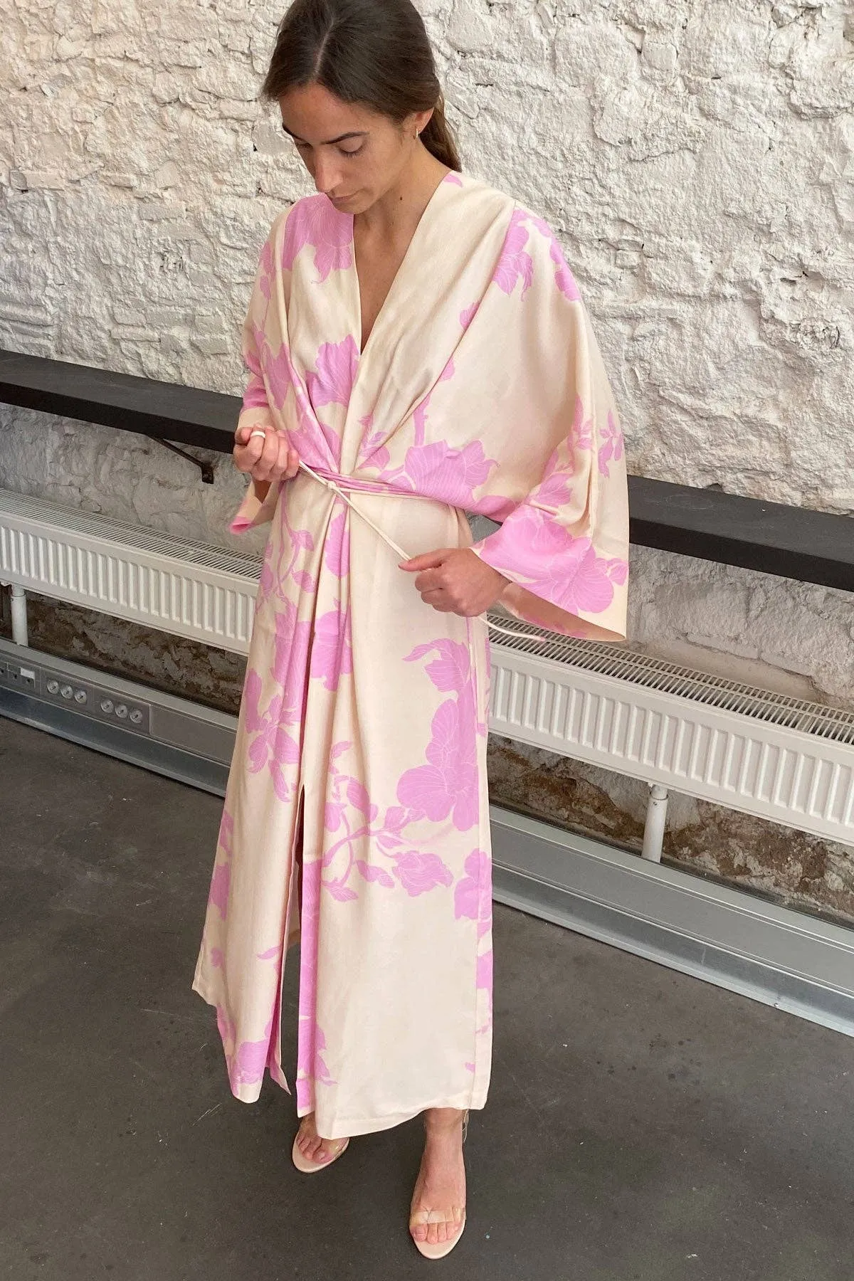 LOTTA | Kimono Dress - Nude & Pink