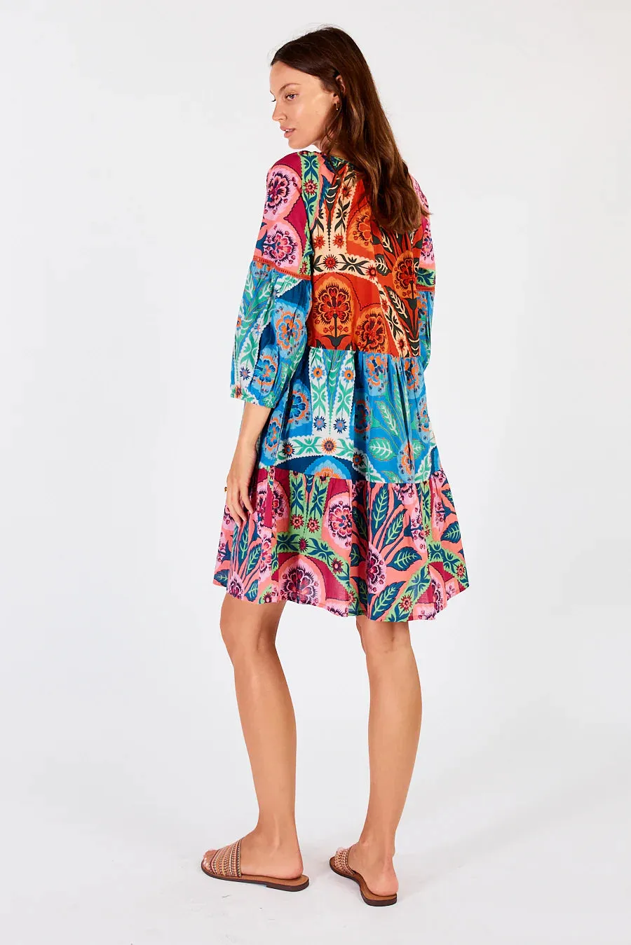 Lula Soul Poetta Tiered Dress Multi S