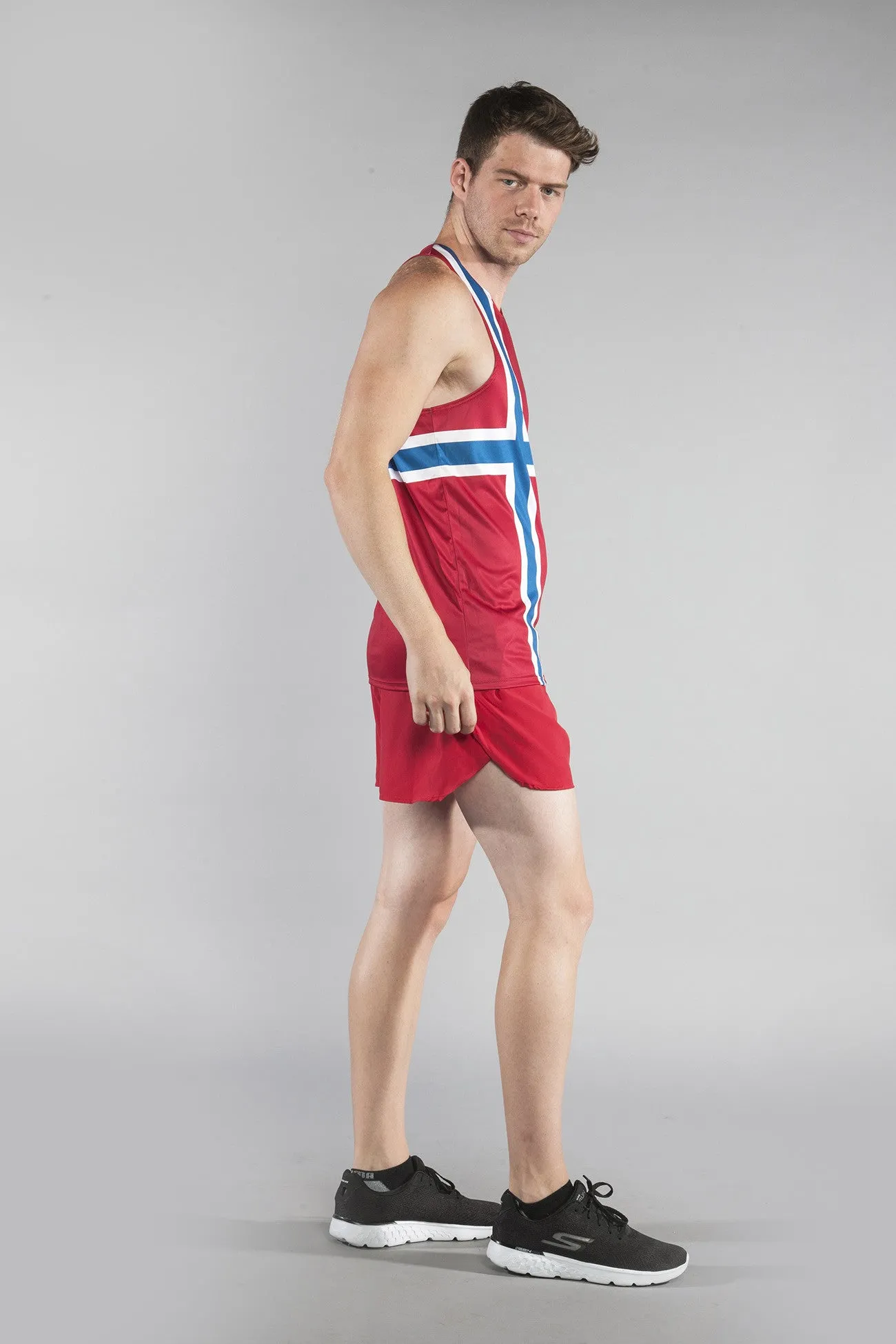 Men's Competitor Lite Printed Singlet [N] - Norway