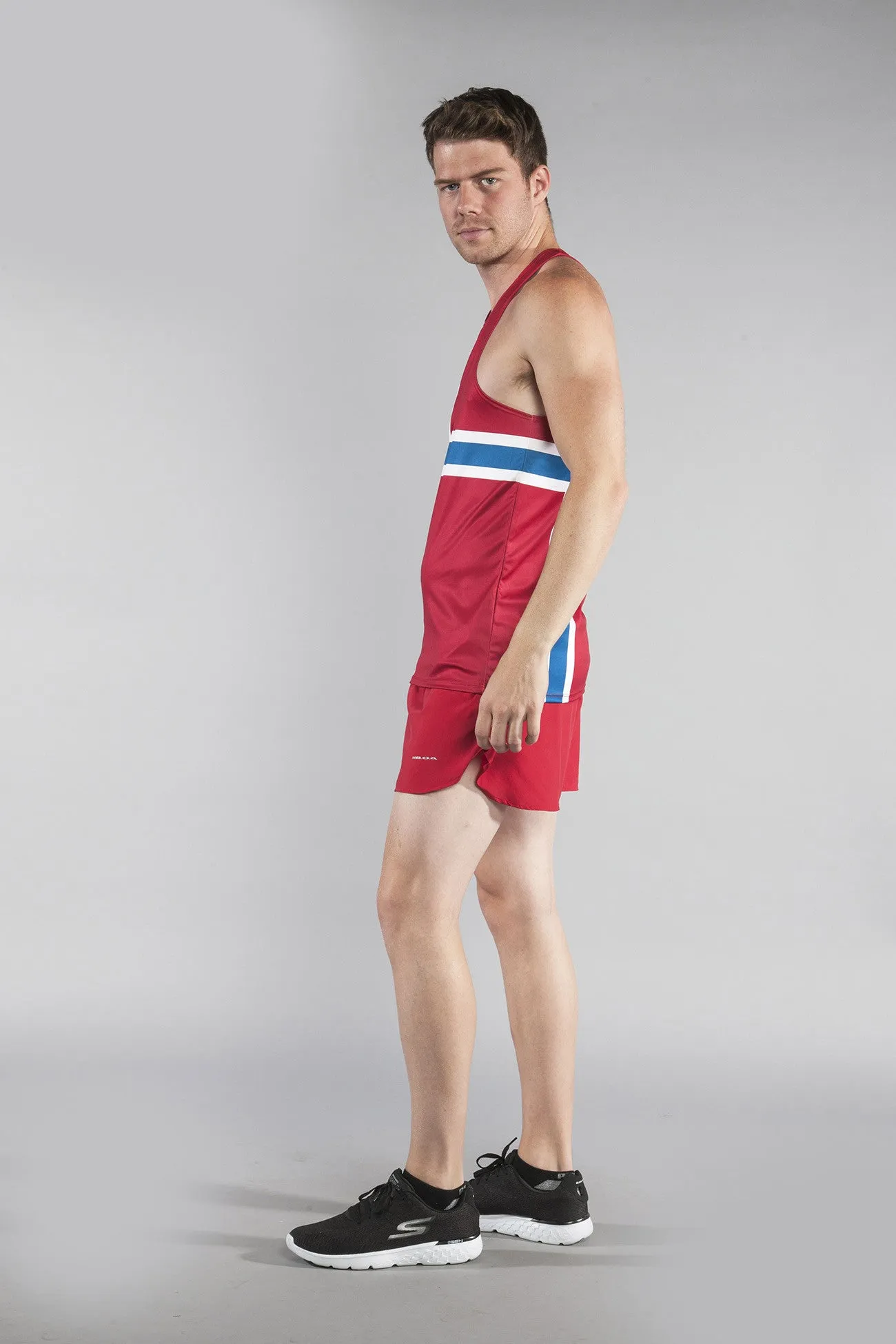 Men's Competitor Lite Printed Singlet [N] - Norway