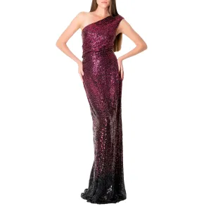 Ombre Sequined Gown