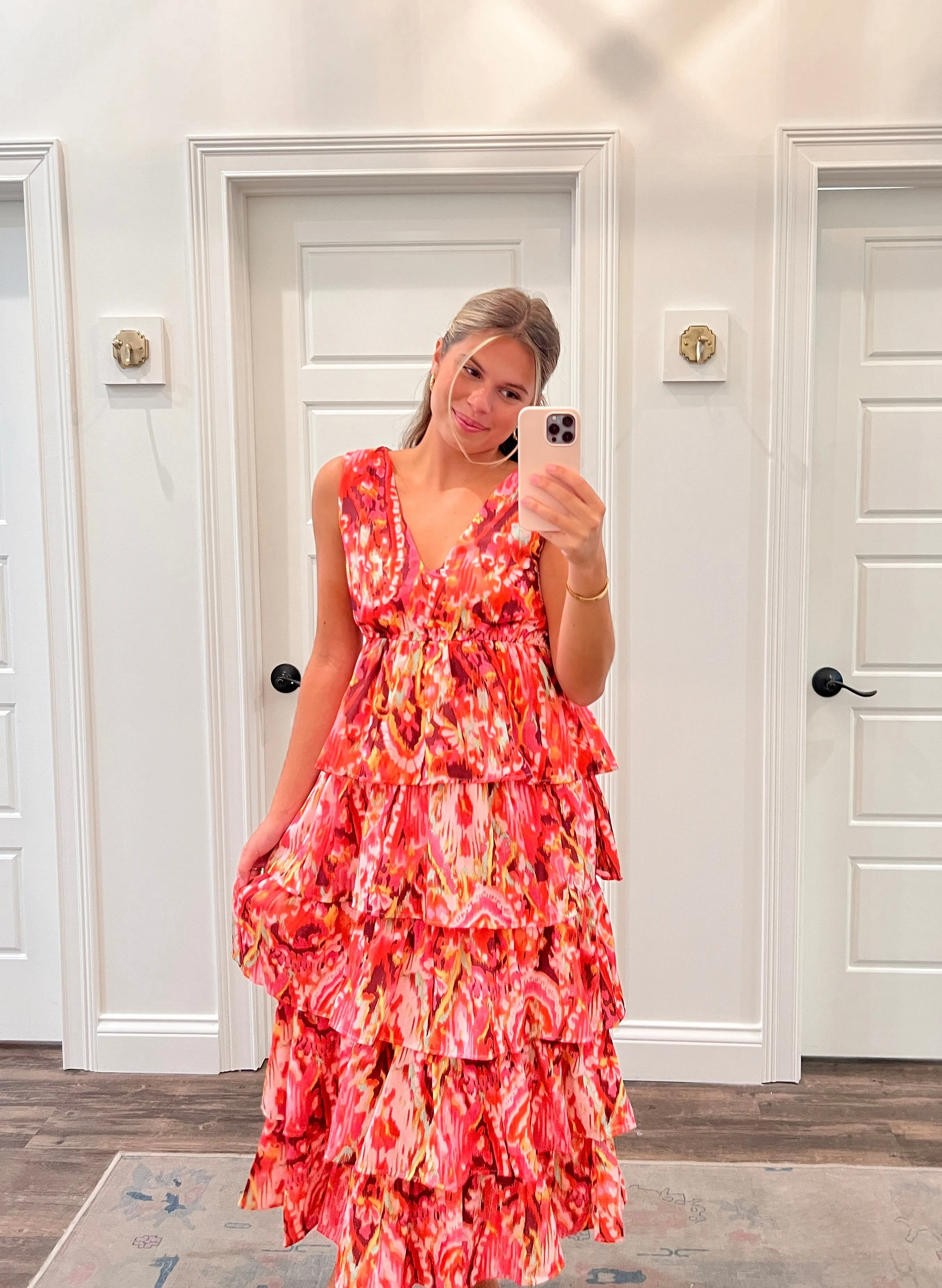On The Other Side Tiered Midi Dress