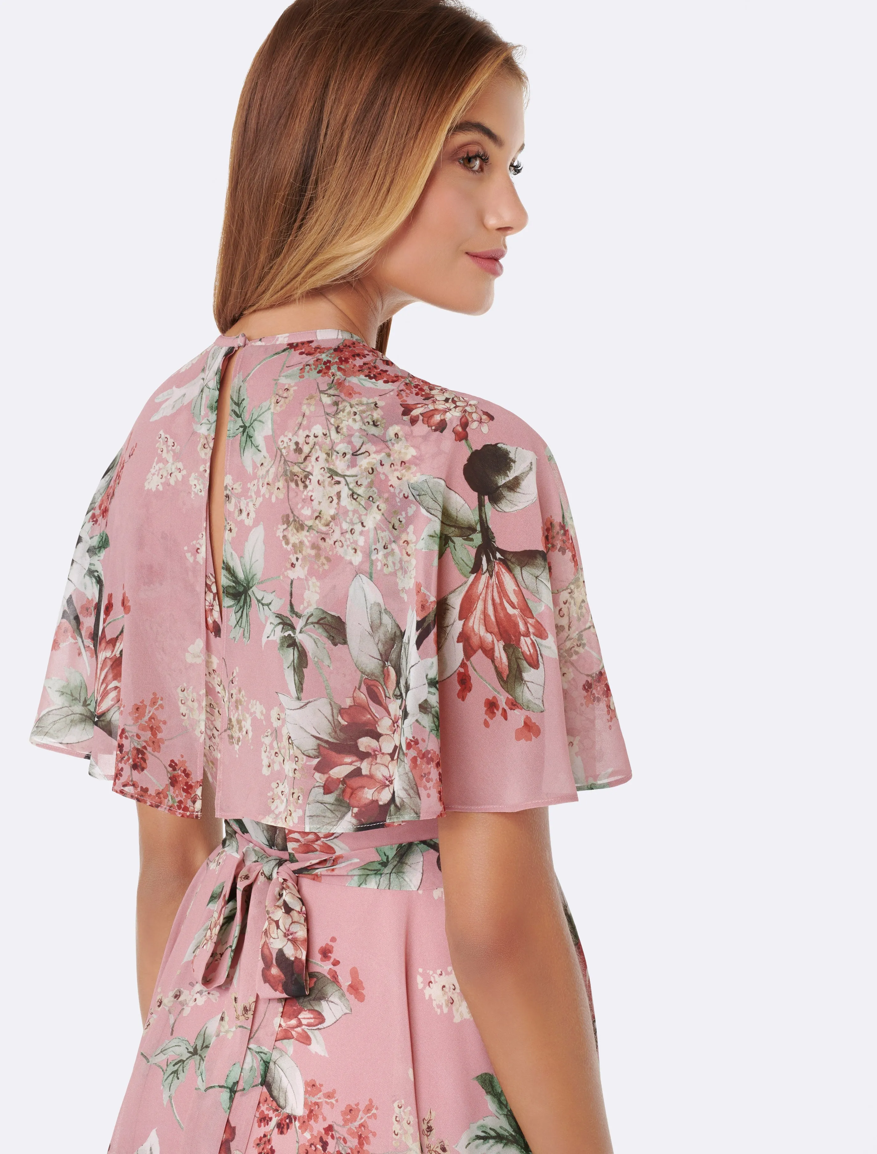 Paris Cape Sleeve Dress