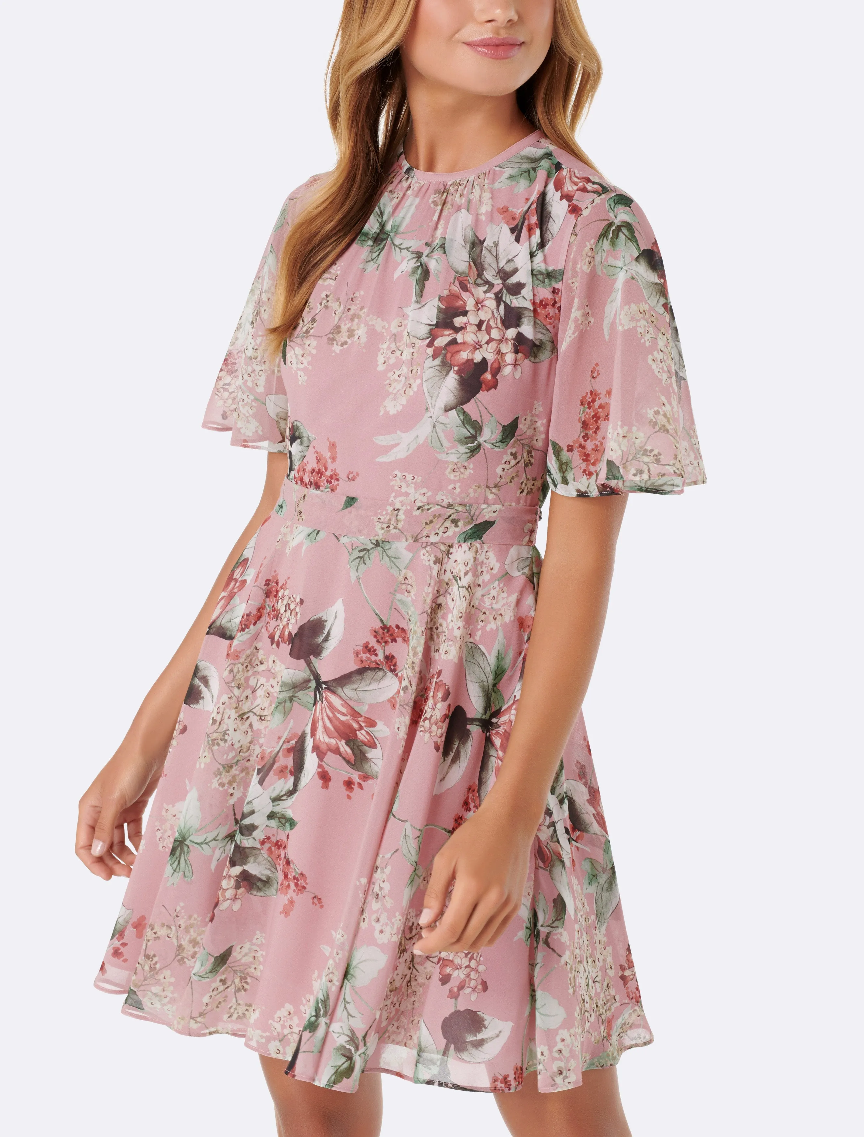 Paris Cape Sleeve Dress