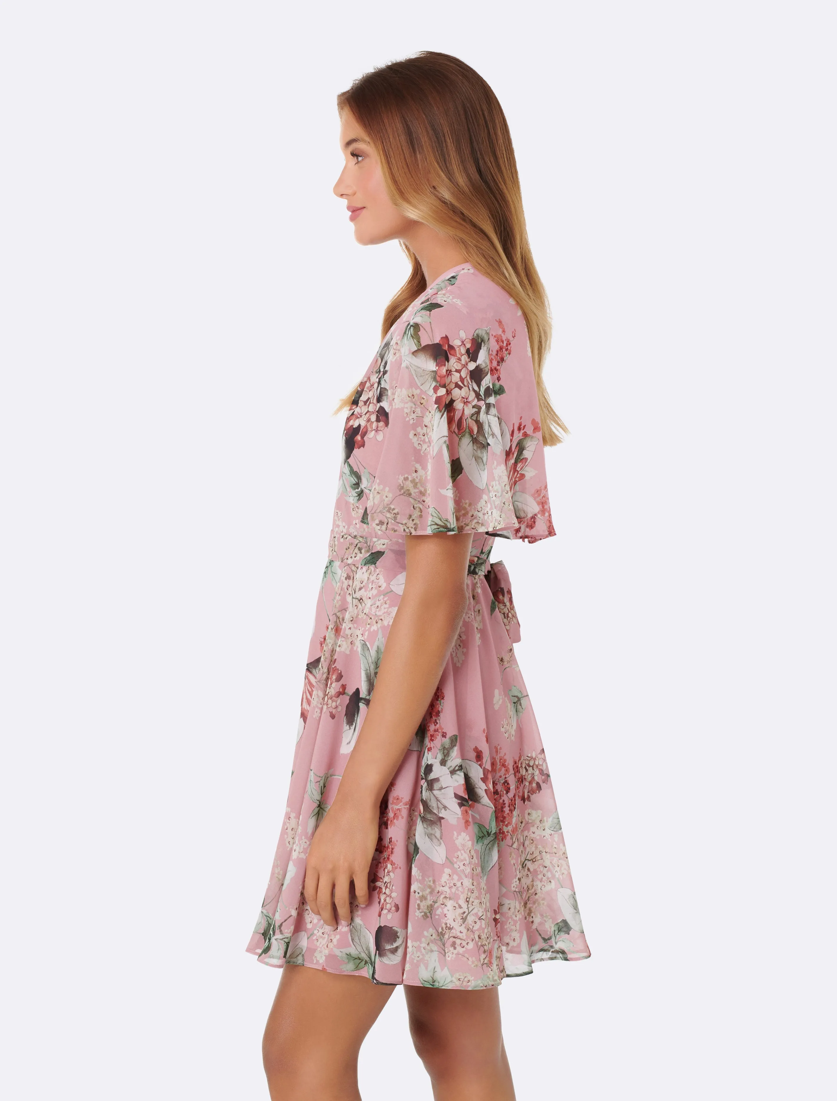 Paris Cape Sleeve Dress