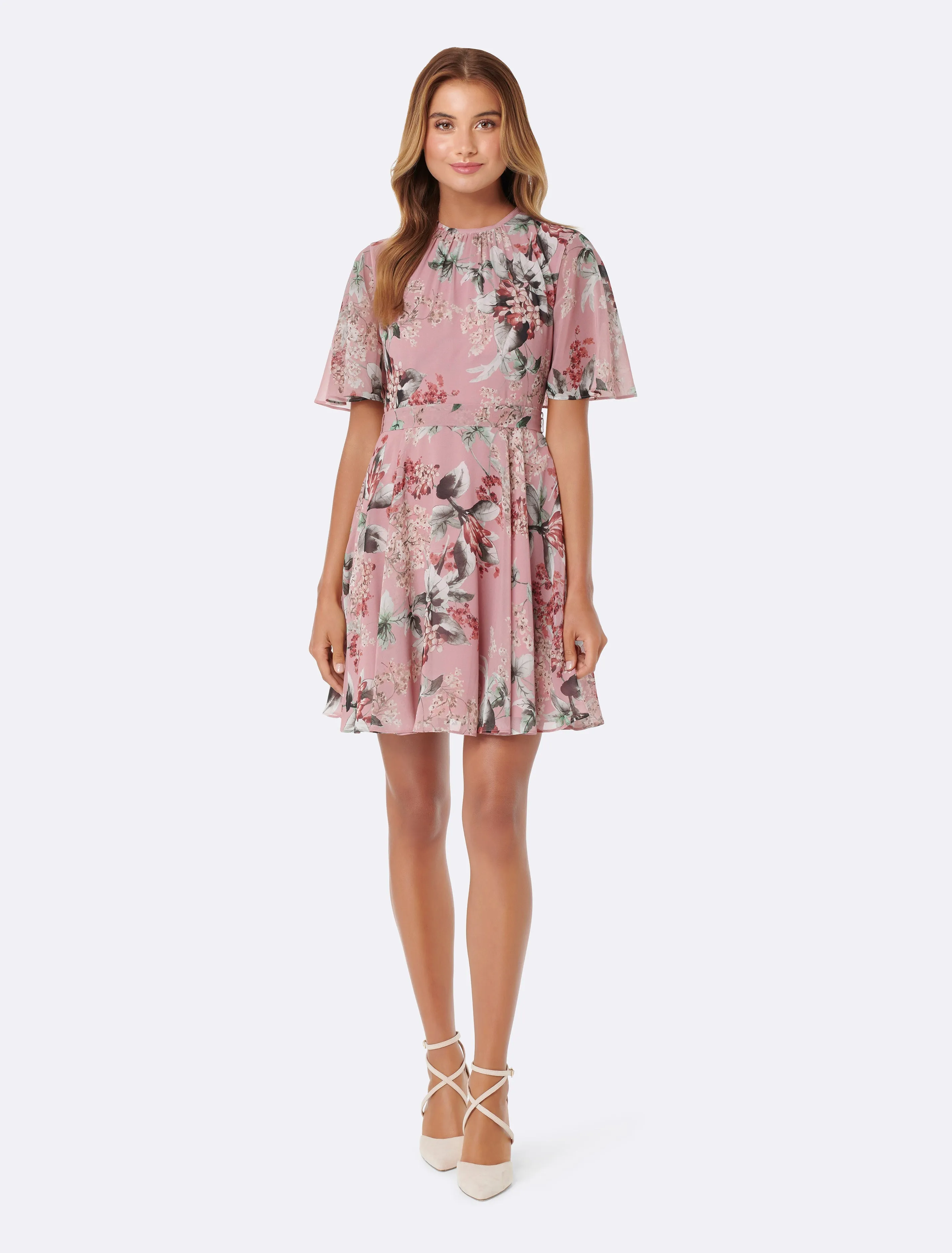 Paris Cape Sleeve Dress