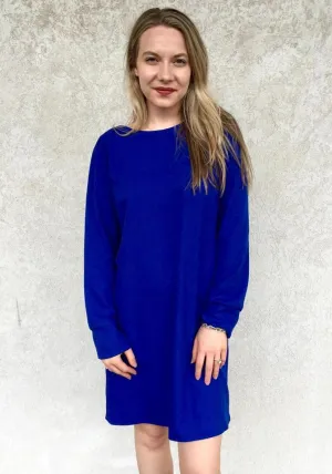 Pleated dress with long sleeve