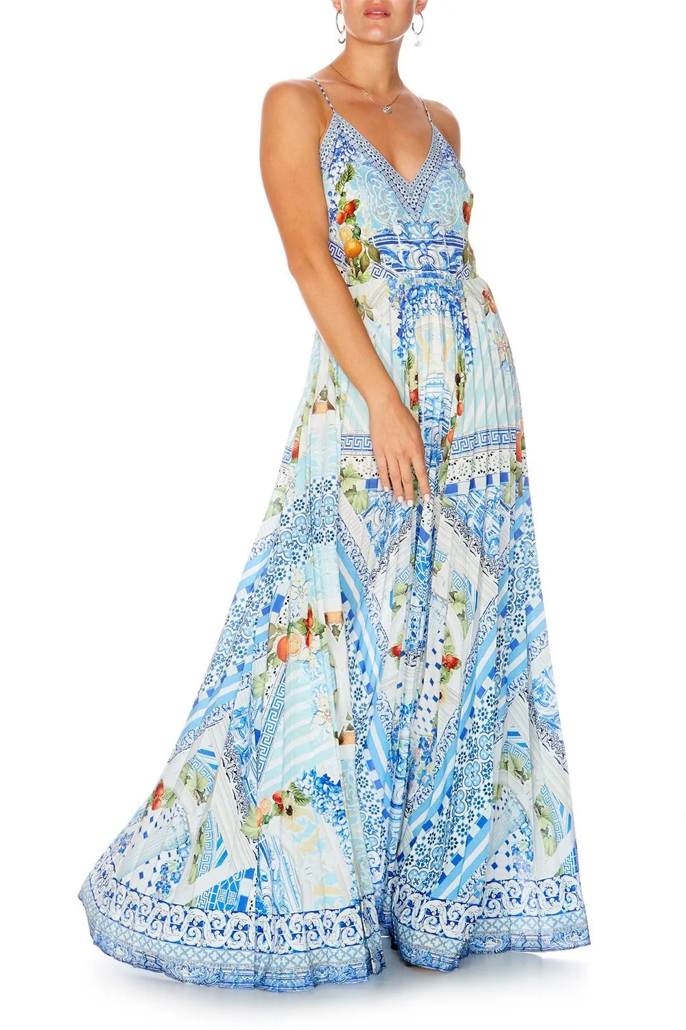 PLEATED SLIP DRESS A NIGHT TO REMEMBER