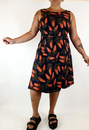 Princess Highway navy pine cone print dress size 16