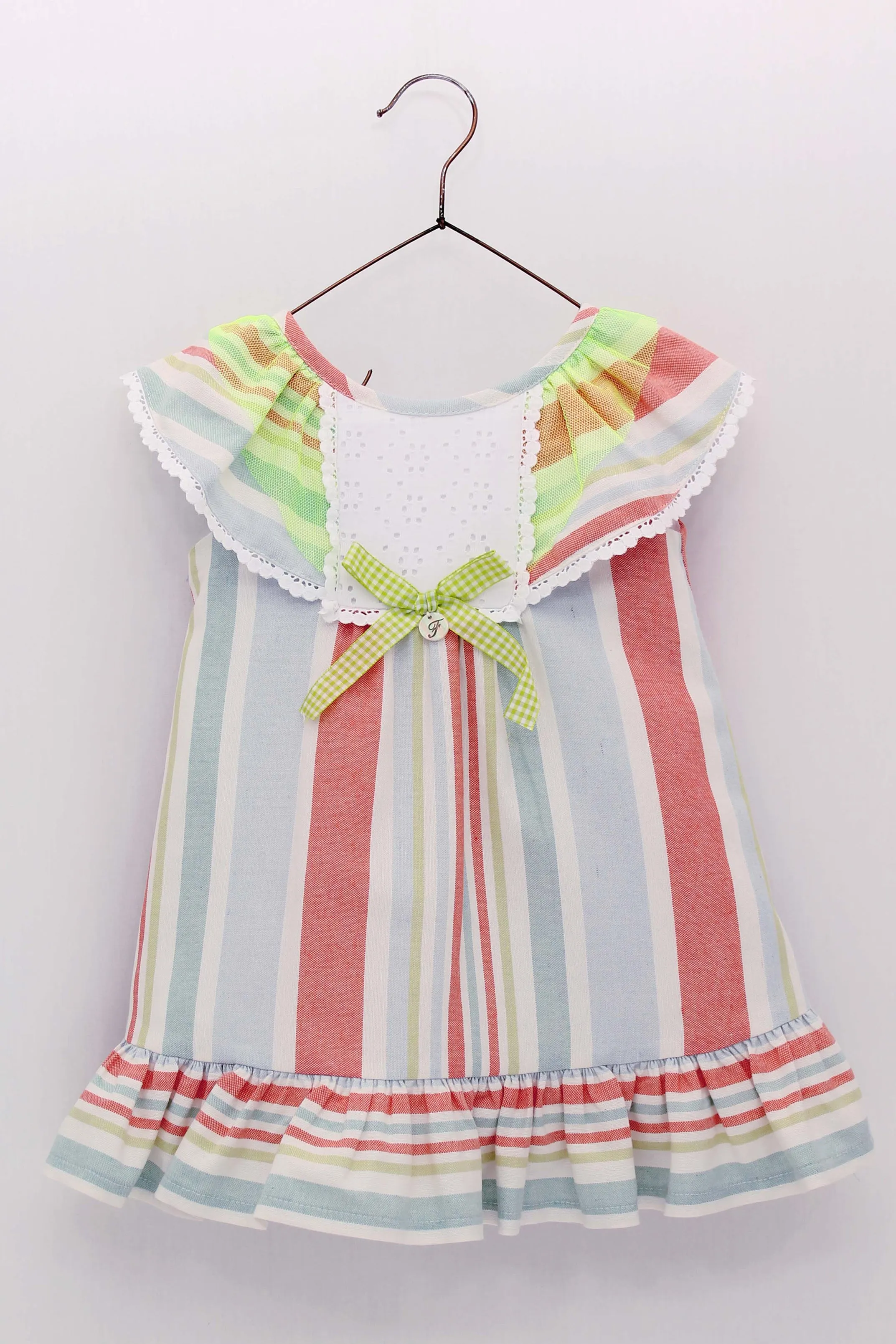 "Calliope" Multicoloured Striped Dress