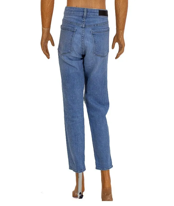 "Relaxed Straight" Distressed Jeans