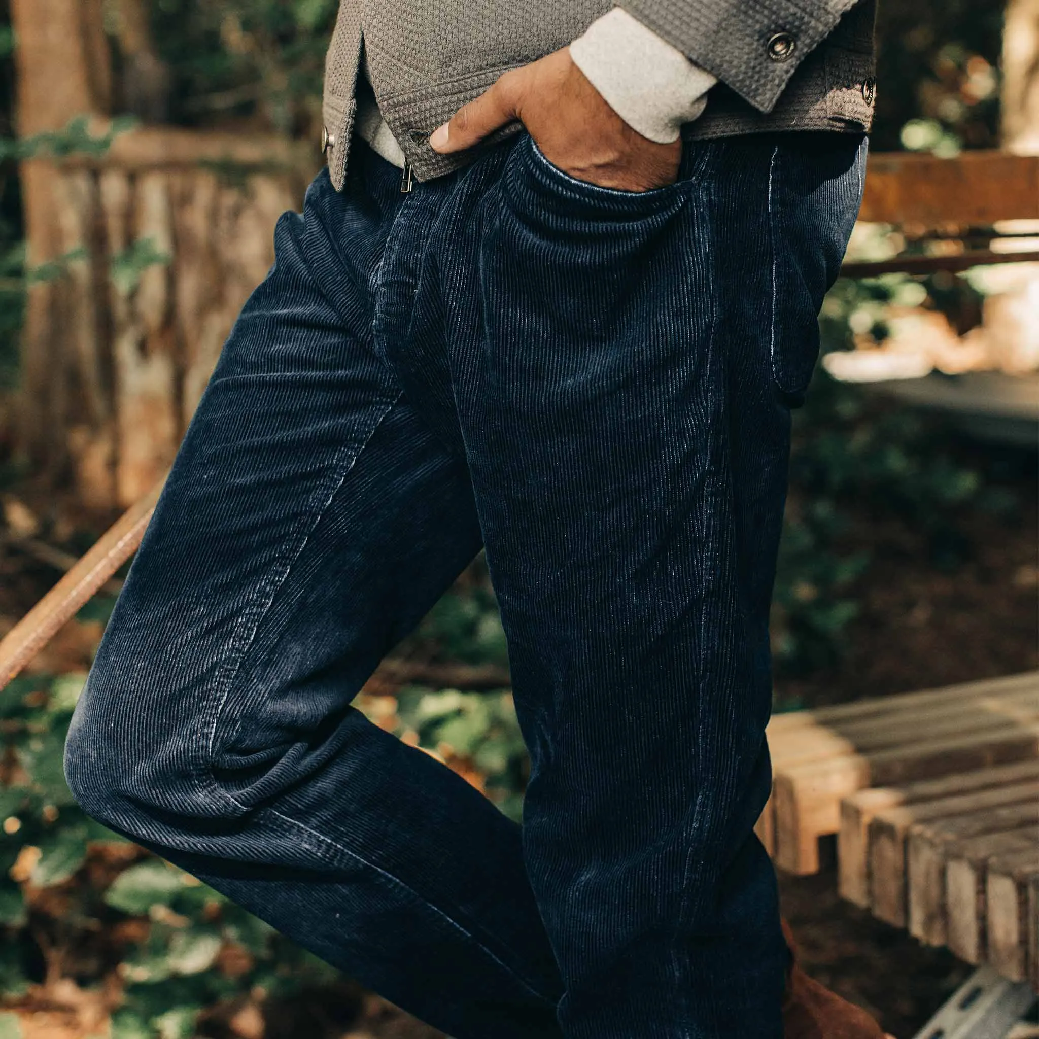 The Camp Pant in Indigo Corduroy