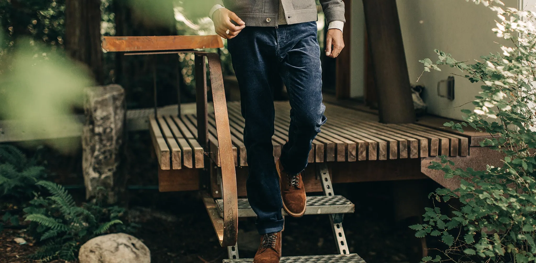 The Camp Pant in Indigo Corduroy