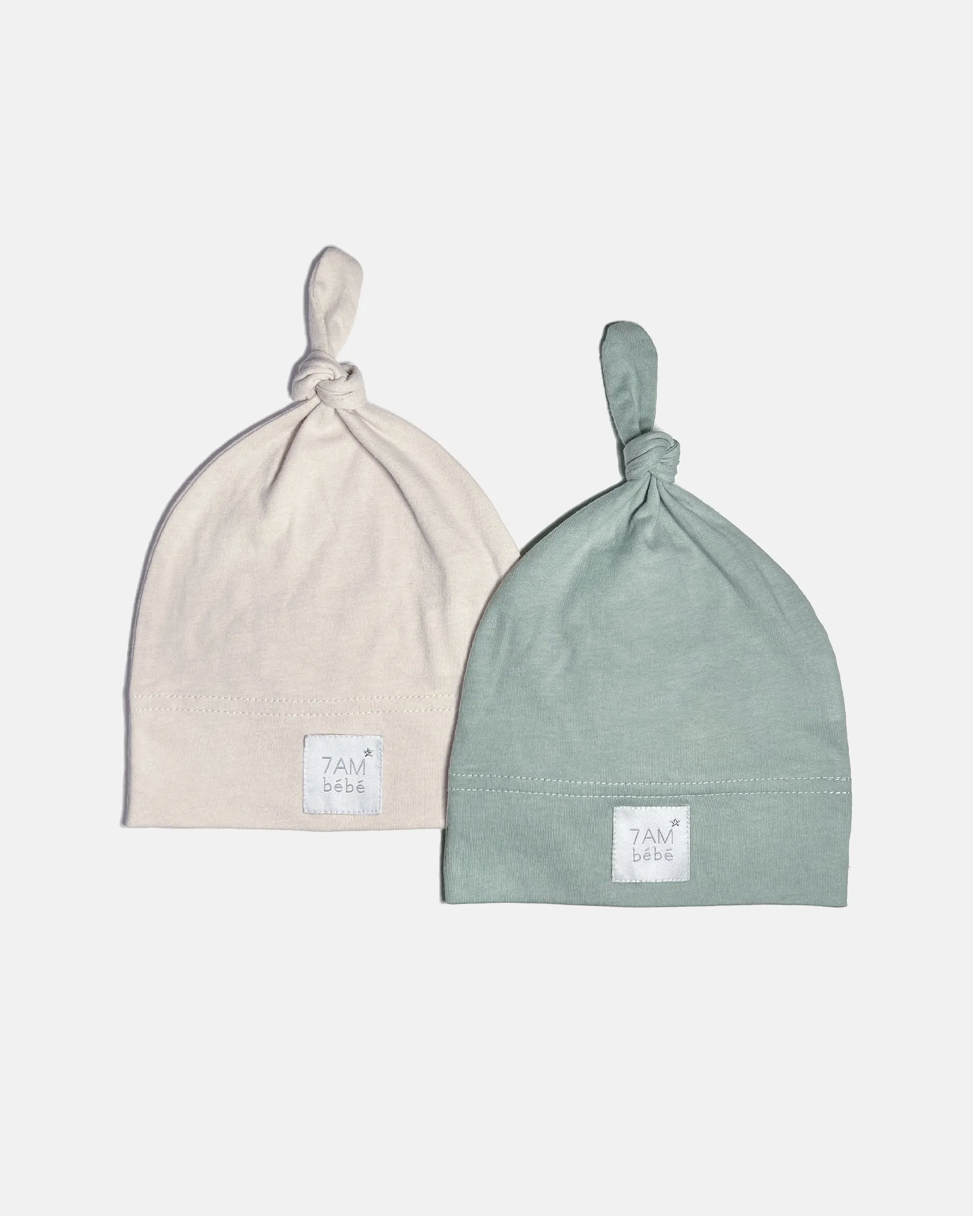 Top Cotton Knot Hat - 2 pack