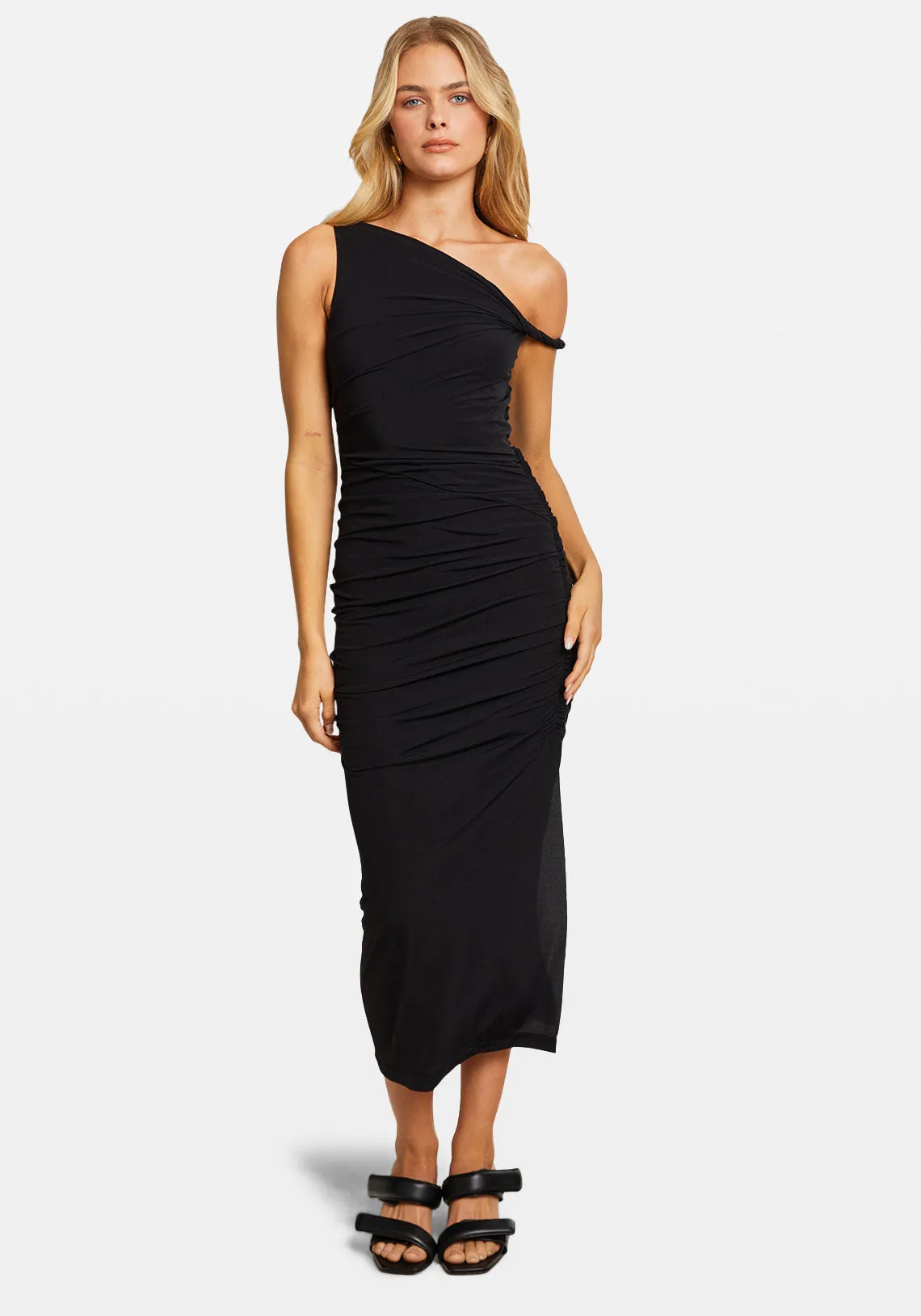 TWIST DRESS BLACK