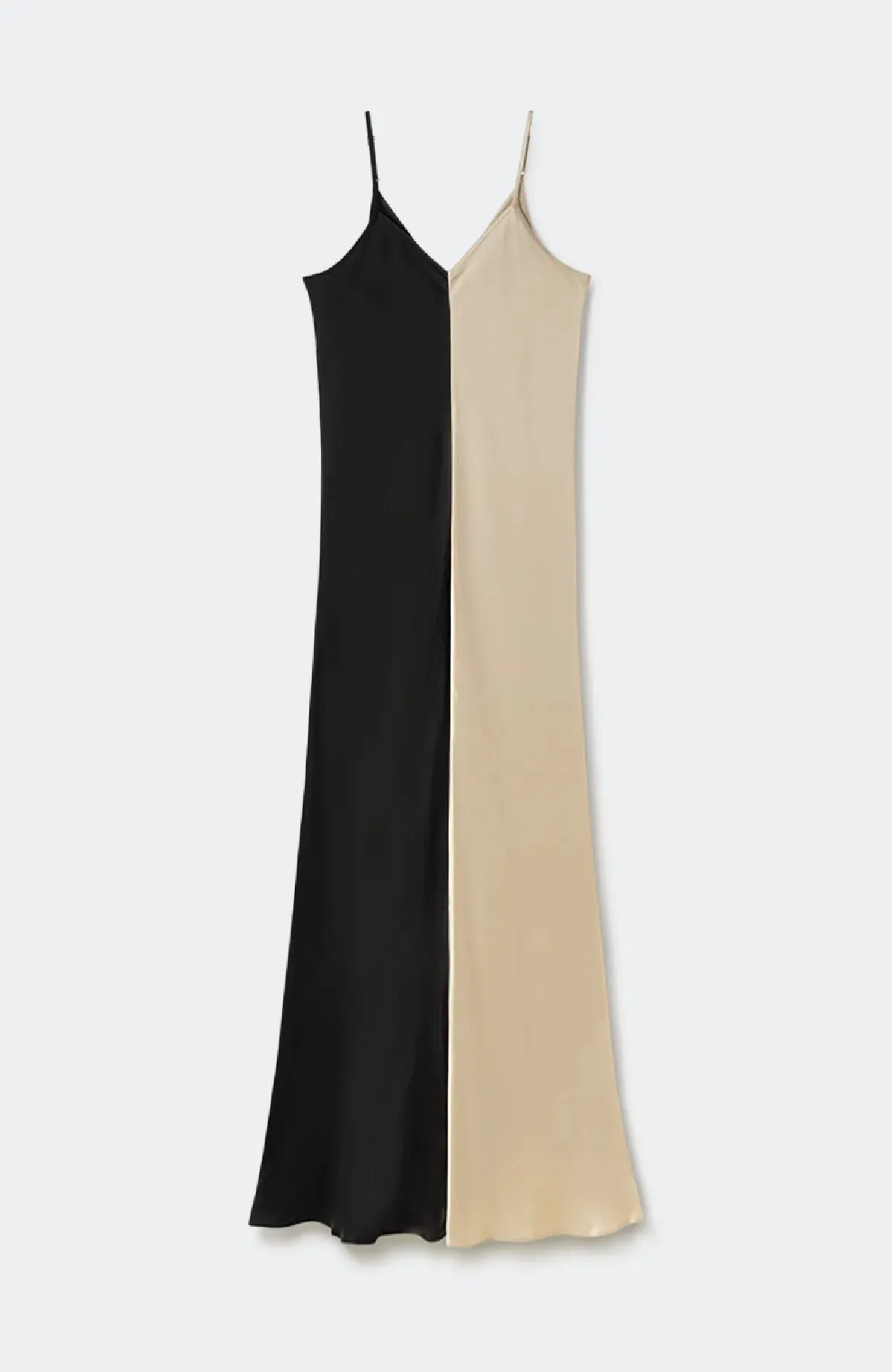 Two Tone Dress Hazelnut/ Black