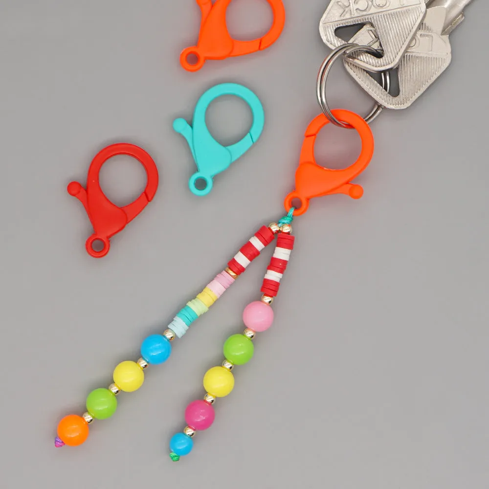 Wholesale Boho Beads Acrylic Beaded Lanyard Keychain JDC-KC-Yuxz005