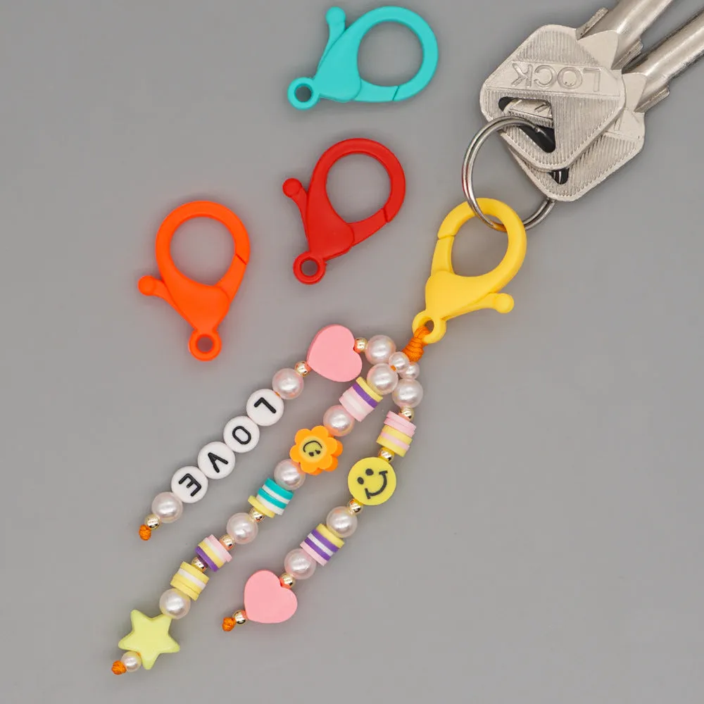 Wholesale Boho Beads Acrylic Beaded Lanyard Keychain JDC-KC-Yuxz005