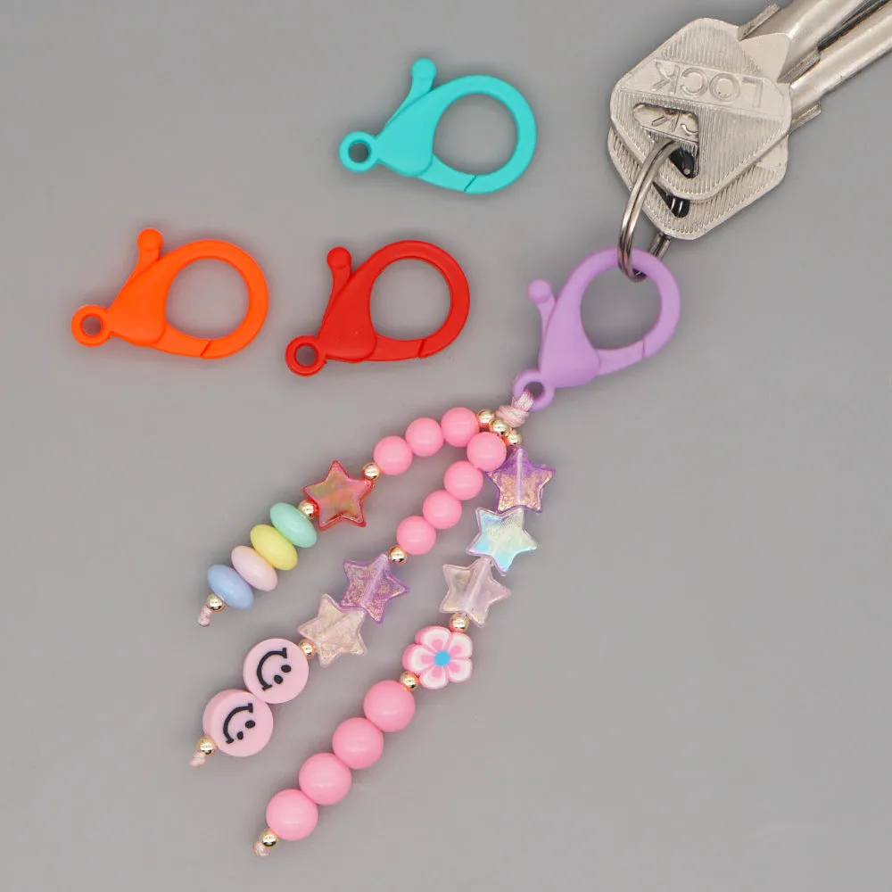 Wholesale Boho Beads Acrylic Beaded Lanyard Keychain JDC-KC-Yuxz005