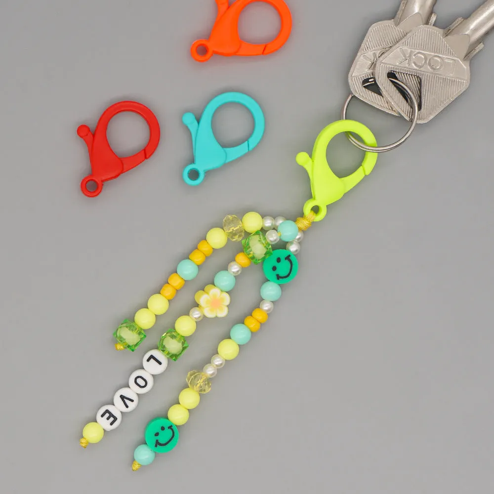 Wholesale Boho Beads Acrylic Beaded Lanyard Keychain JDC-KC-Yuxz005
