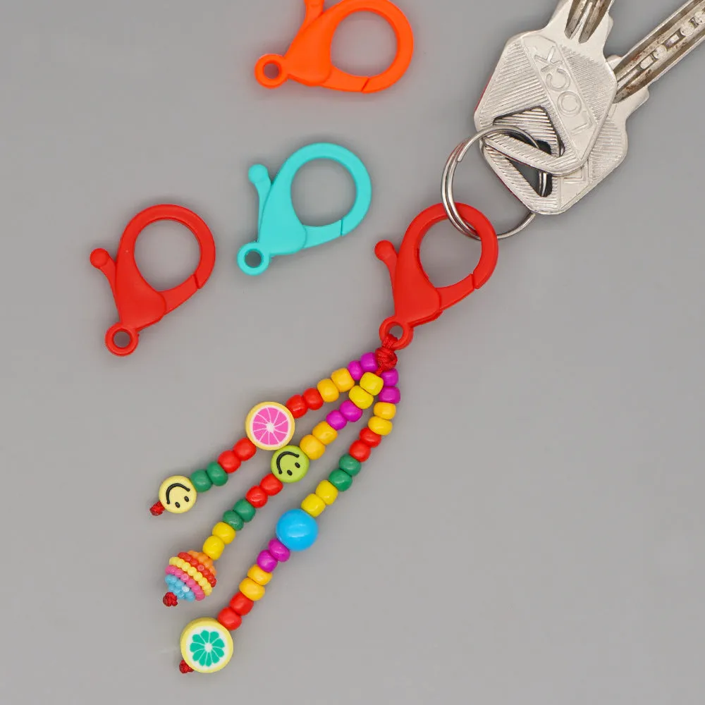 Wholesale Boho Beads Acrylic Beaded Lanyard Keychain JDC-KC-Yuxz005