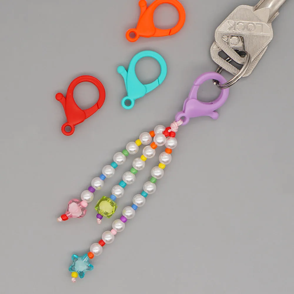 Wholesale Boho Beads Acrylic Beaded Lanyard Keychain JDC-KC-Yuxz005