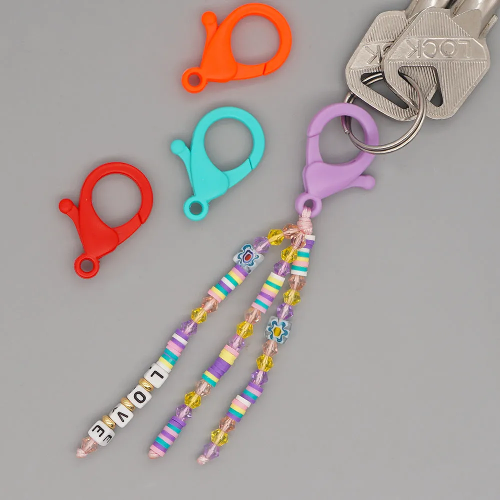 Wholesale Boho Beads Acrylic Beaded Lanyard Keychain JDC-KC-Yuxz005