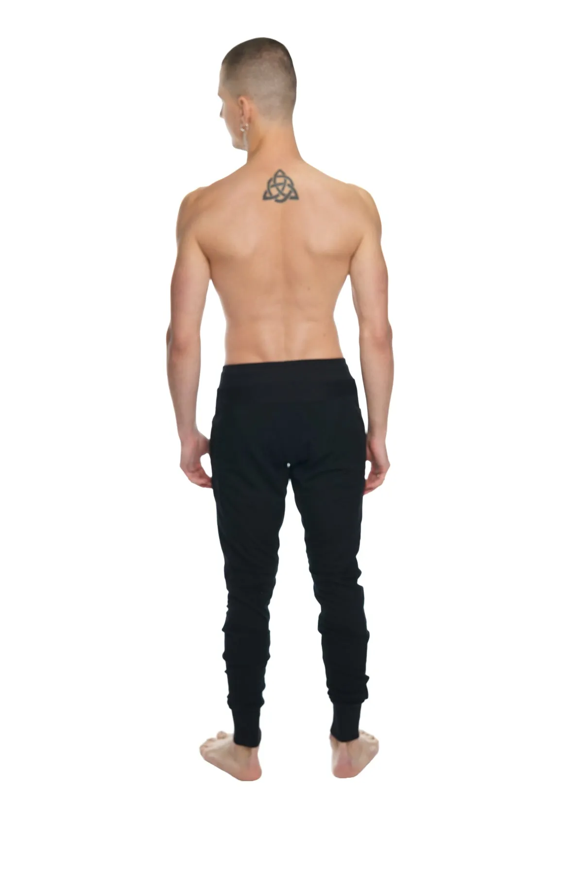 **Winter Edition** Performance Fleece Long Cuffed Jogger & Yoga Sweat Pants (Black)