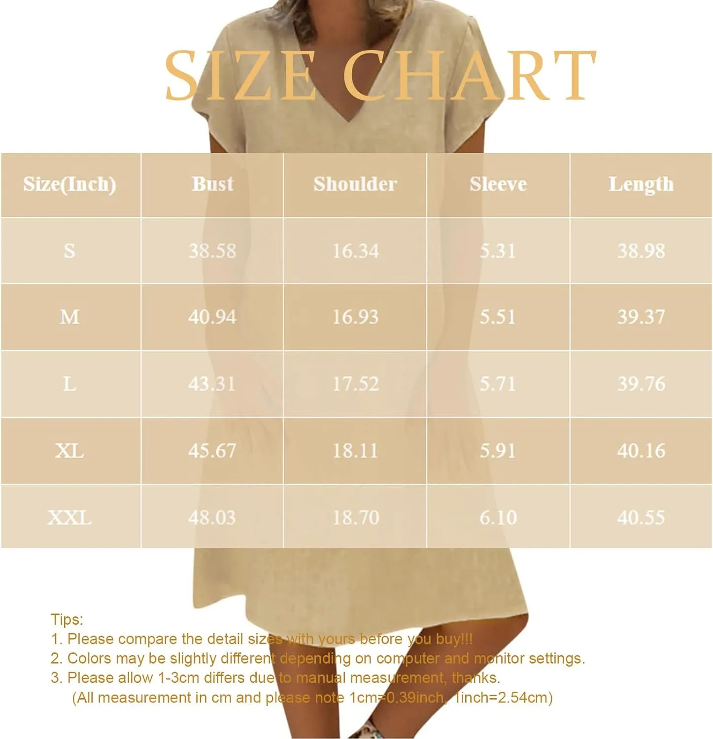 Womens Cotton Linen Midi Dresses Casual Short Sleeve Plain Knee Length Dress Elegant V Neck Loose Flowy Boho Dress