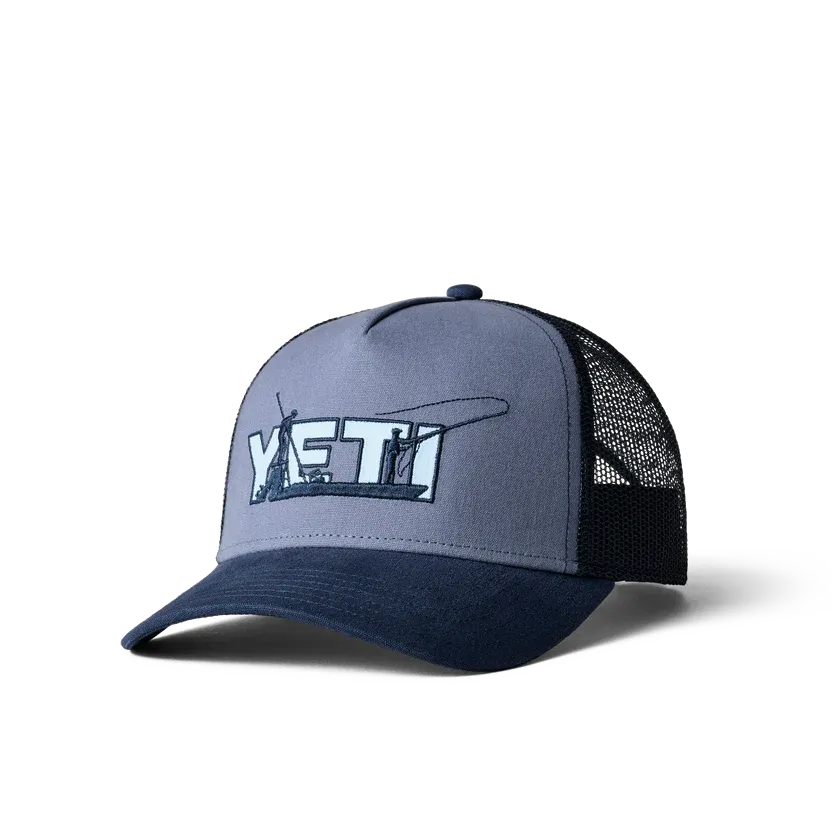 Yeti Skiff Trucker Hat Dark Blue