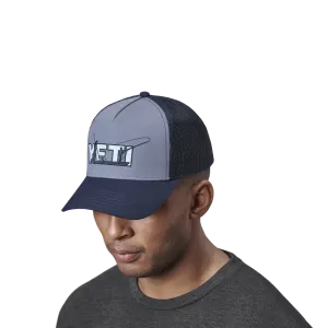 Yeti Skiff Trucker Hat Dark Blue